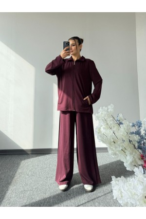 OYSHO MUADİL TAKIM BORDO