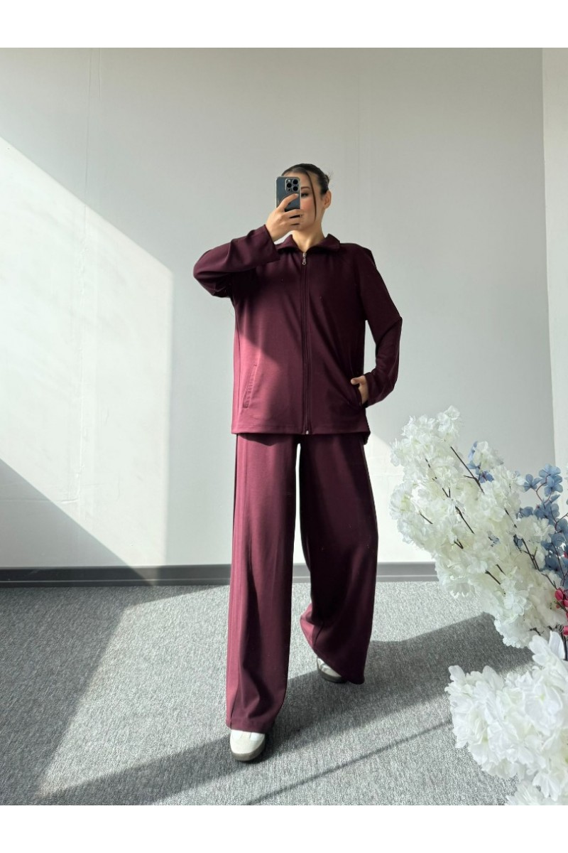 OYSHO MUADİL TAKIM BORDO